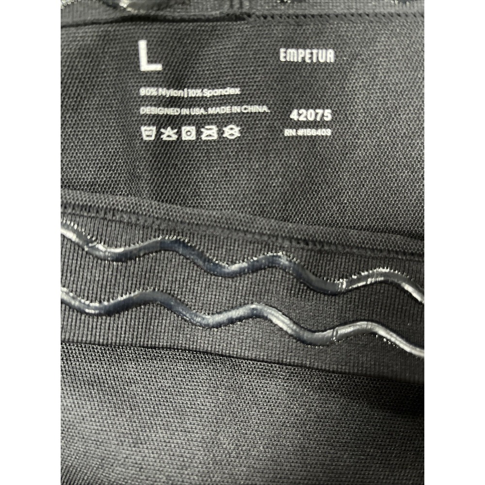 Empetua High Waist Shaping Leggings Women‎ Large Black Shapewear Compression New - Picture 7 of 9